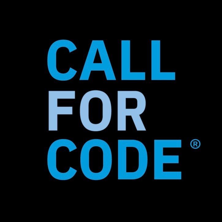 The Call for Code logo features the words