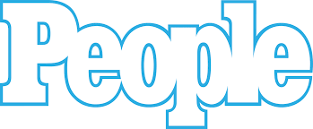 The blue and white People magazine logo.
