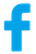 Blue Facebook “f” logo on a white background