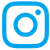 Instagram logo in blue and white with a rounded square camera icon