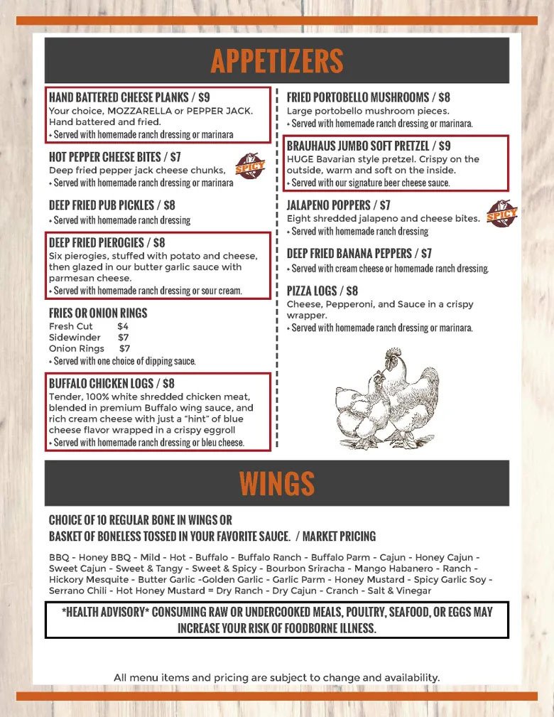 Menu Food Specials & Seasonal Cocktails Meadville, PA Hitchy's