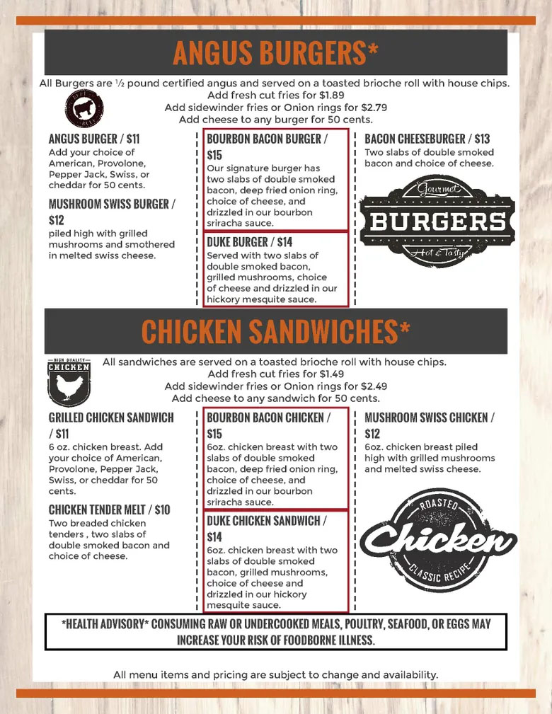 Menu Food Specials & Seasonal Cocktails Meadville, PA Hitchy's