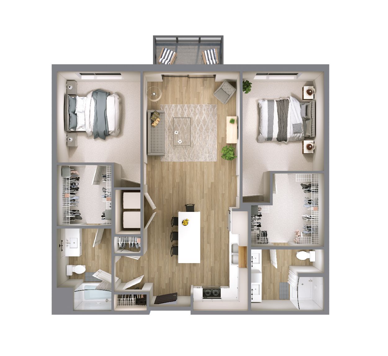 1 bedroom floor plan