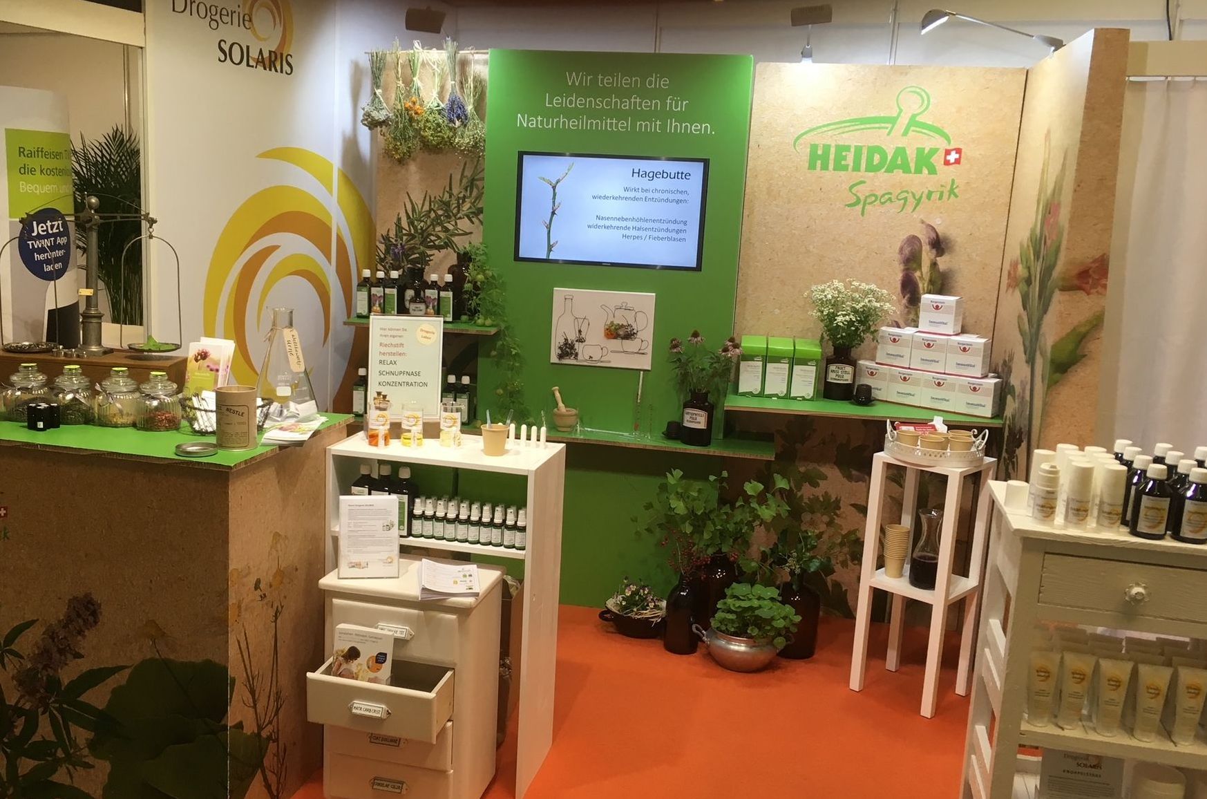 Stand der Drogerie SOLARIS an der REGA Reiden