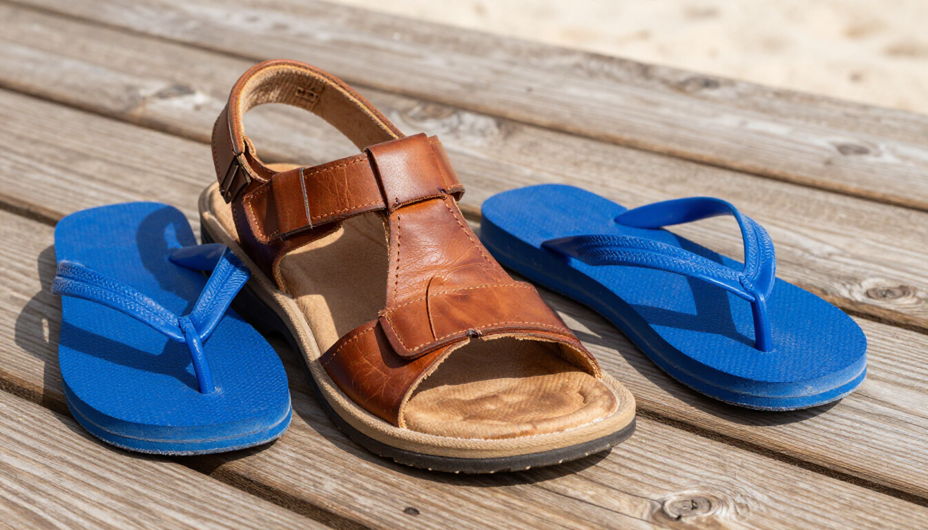 Supportive Sandals vs Flip Flops