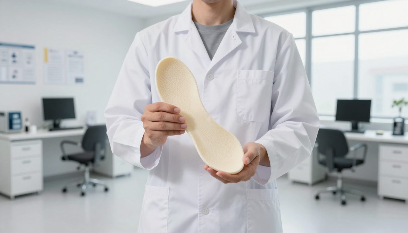 A high-quality custom orthotic insert designed for foot support and alignment.