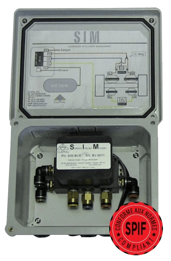 A box with a label that says spif on it