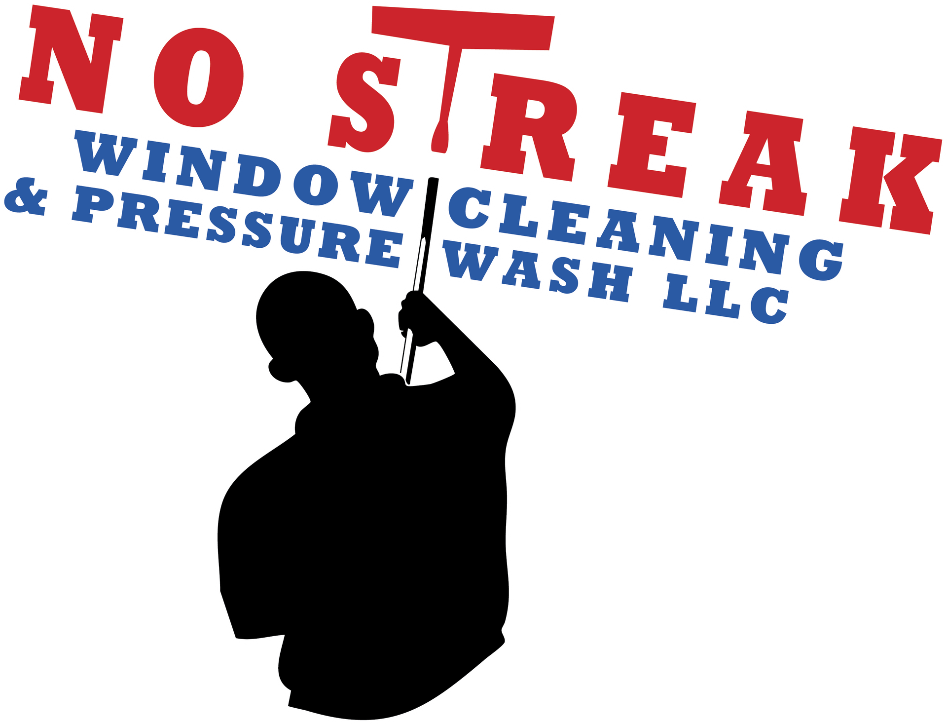 A Person Is Cleaning A Window With A Squeegee