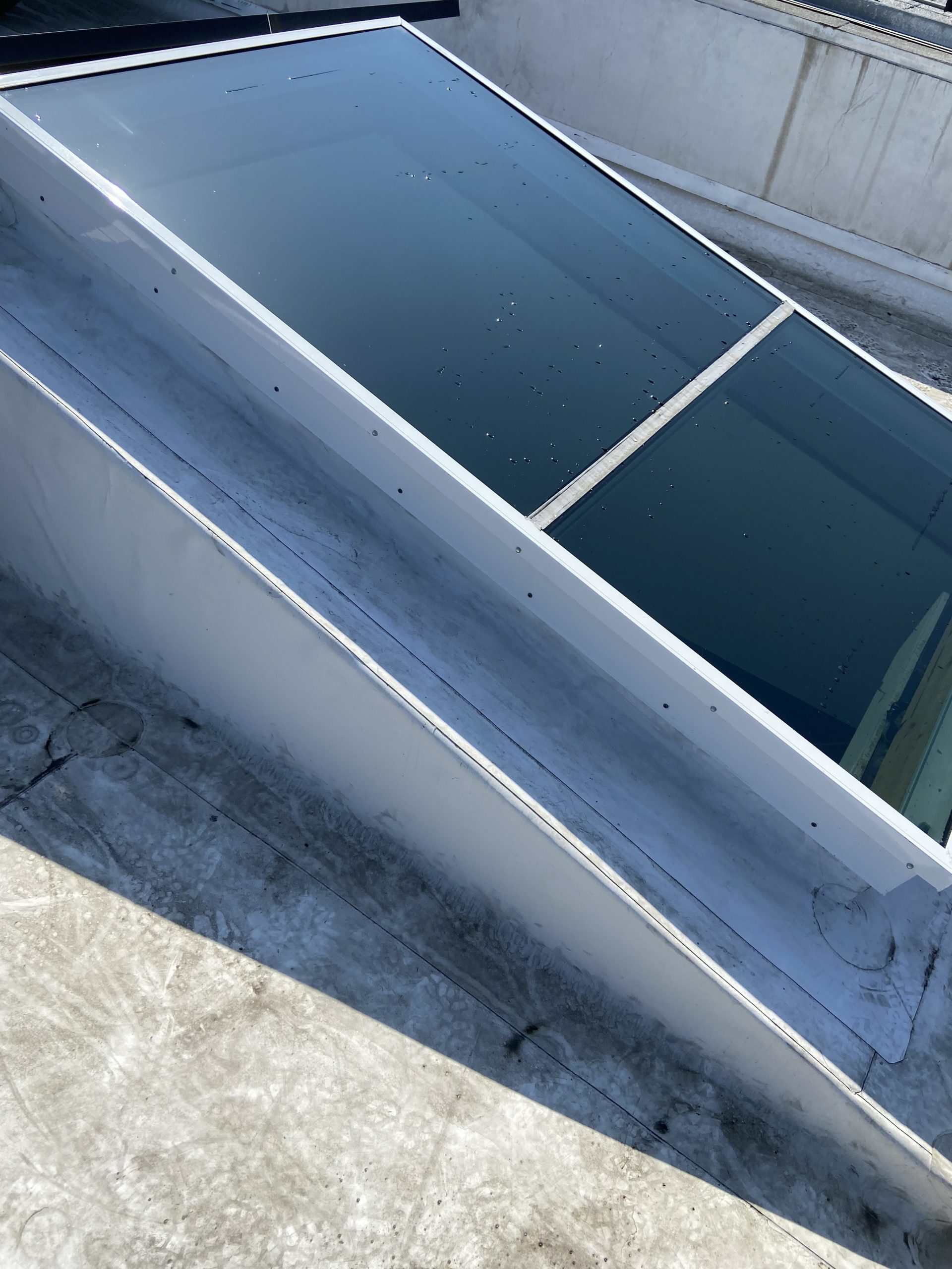 A Skylight On The Side Of A Building