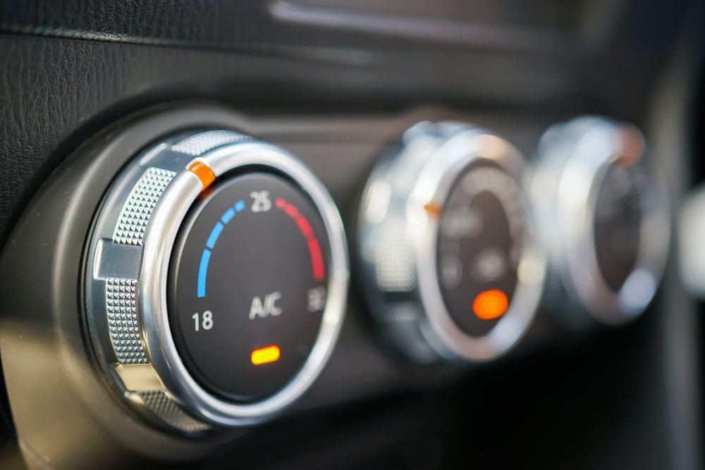 A Close up Of a Car Air Conditioning Control Panel — FCE Mechanical & Air Conditioning in Berrimah, NT