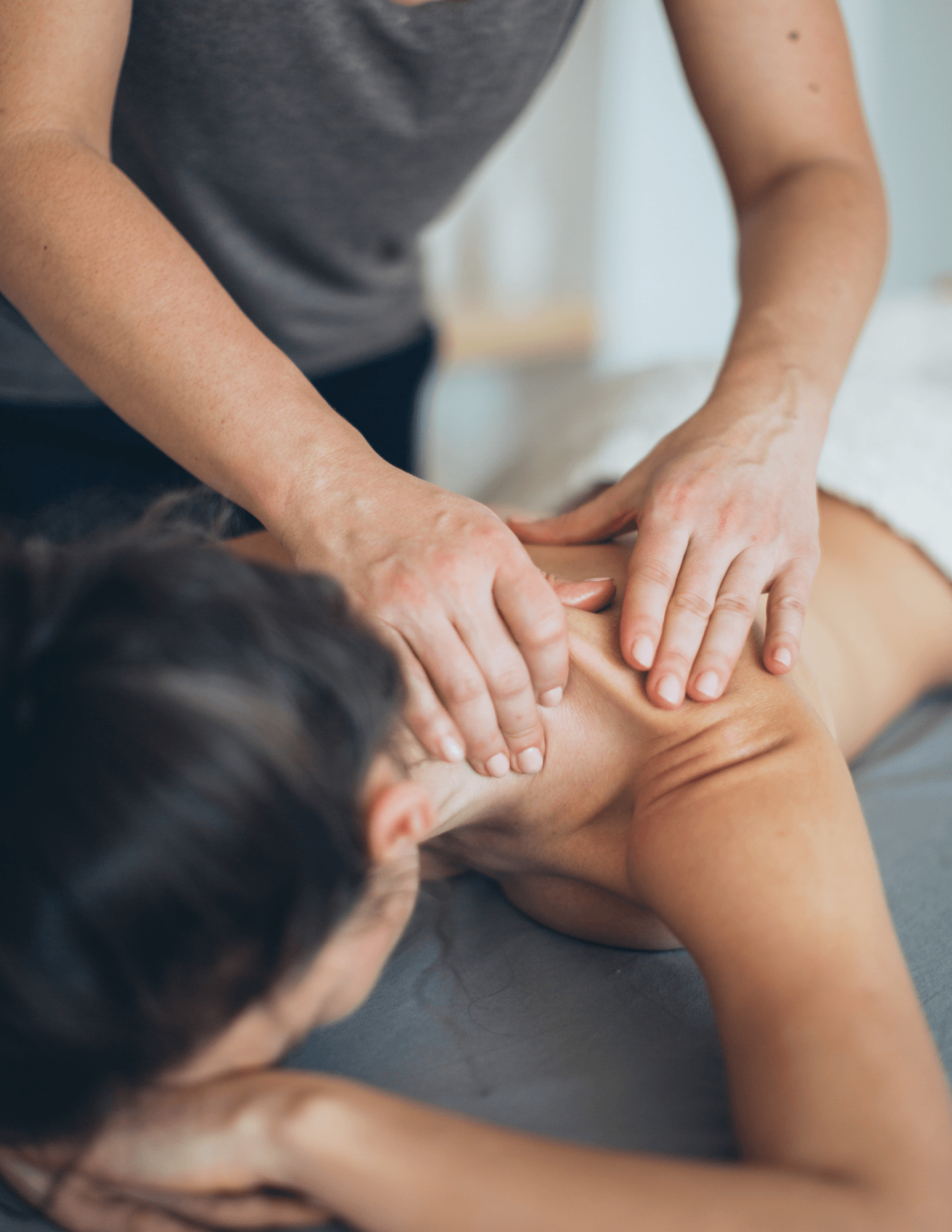 woman receiving a massage