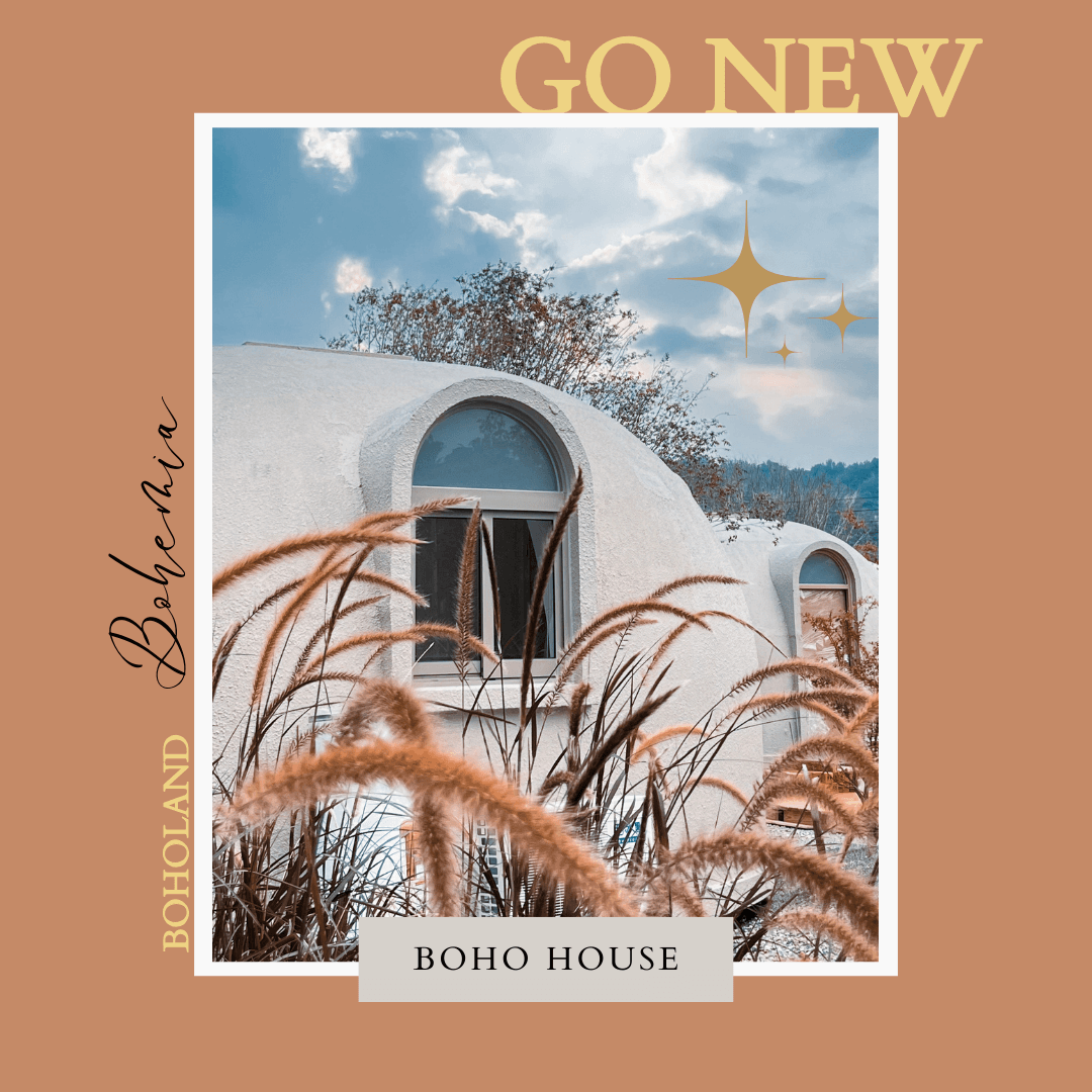 全台唯一新型態宿旅：Boho House 波波屋！打造獨特波希米亞風住宿體驗以柔軟奇幻線條及圓為設計構築而成，入住其中體驗新奇、簡約而不失奢華的簡約波希米亞風靜謐之旅。