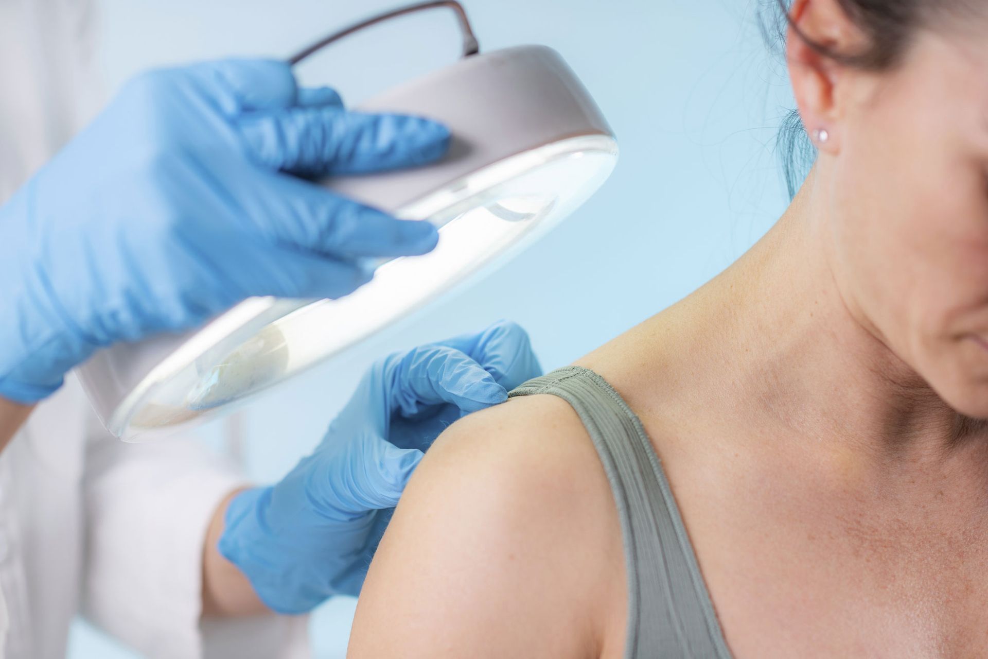 esame dermatologico