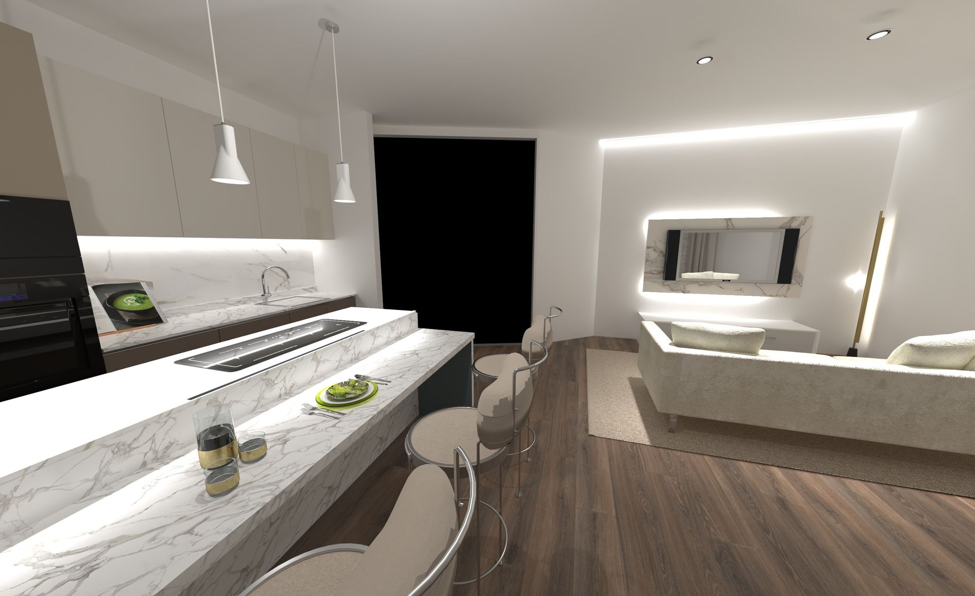 progetto stanze abitazione