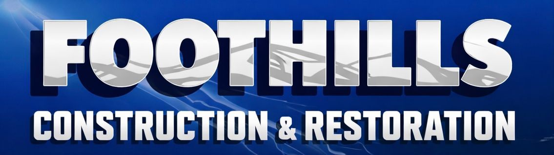 Foothills Construction and Restoration Foothills Construction & Restoration logo. White text on a blue background.