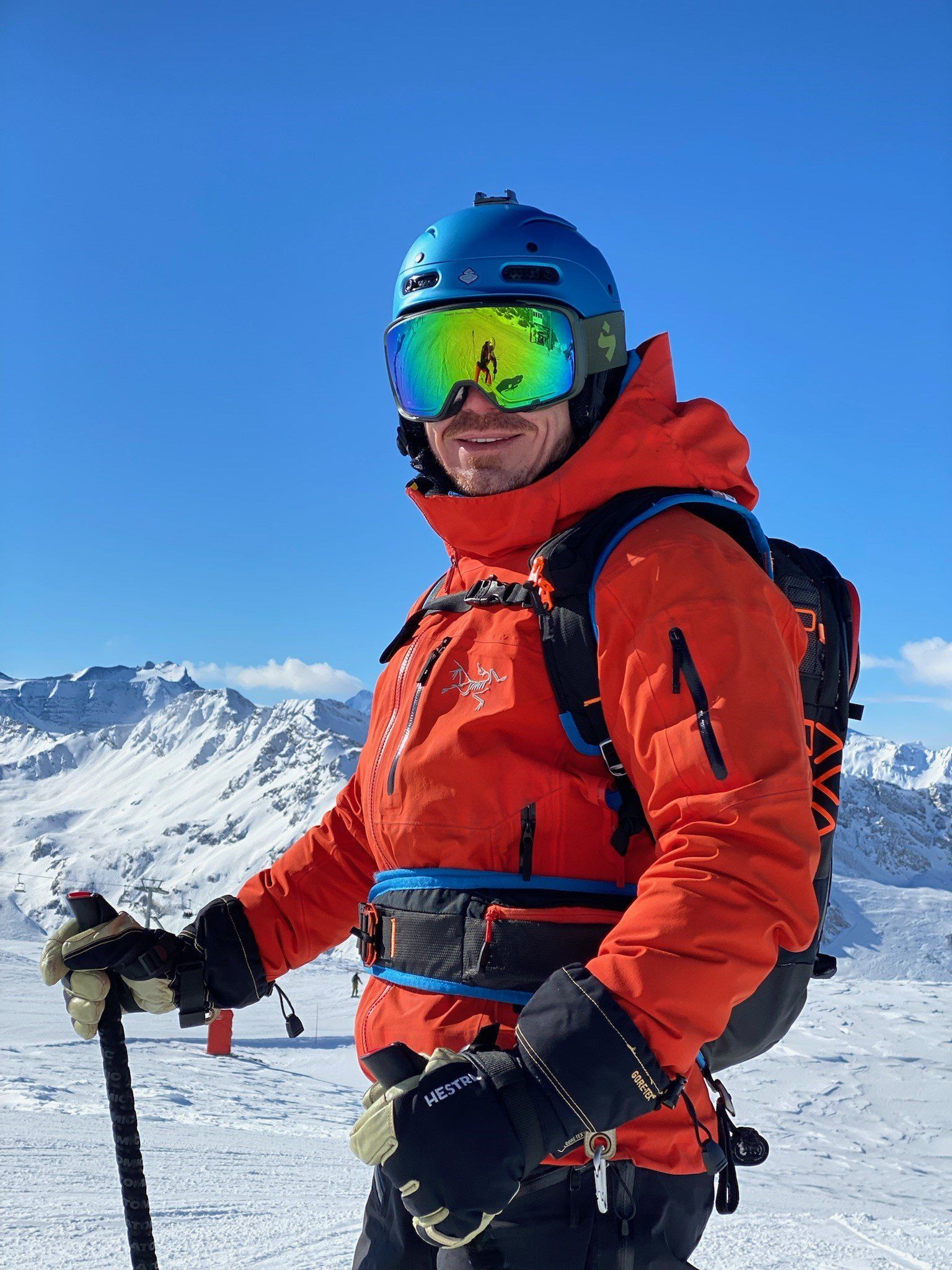 Mr Owen Wall on a ski resort
