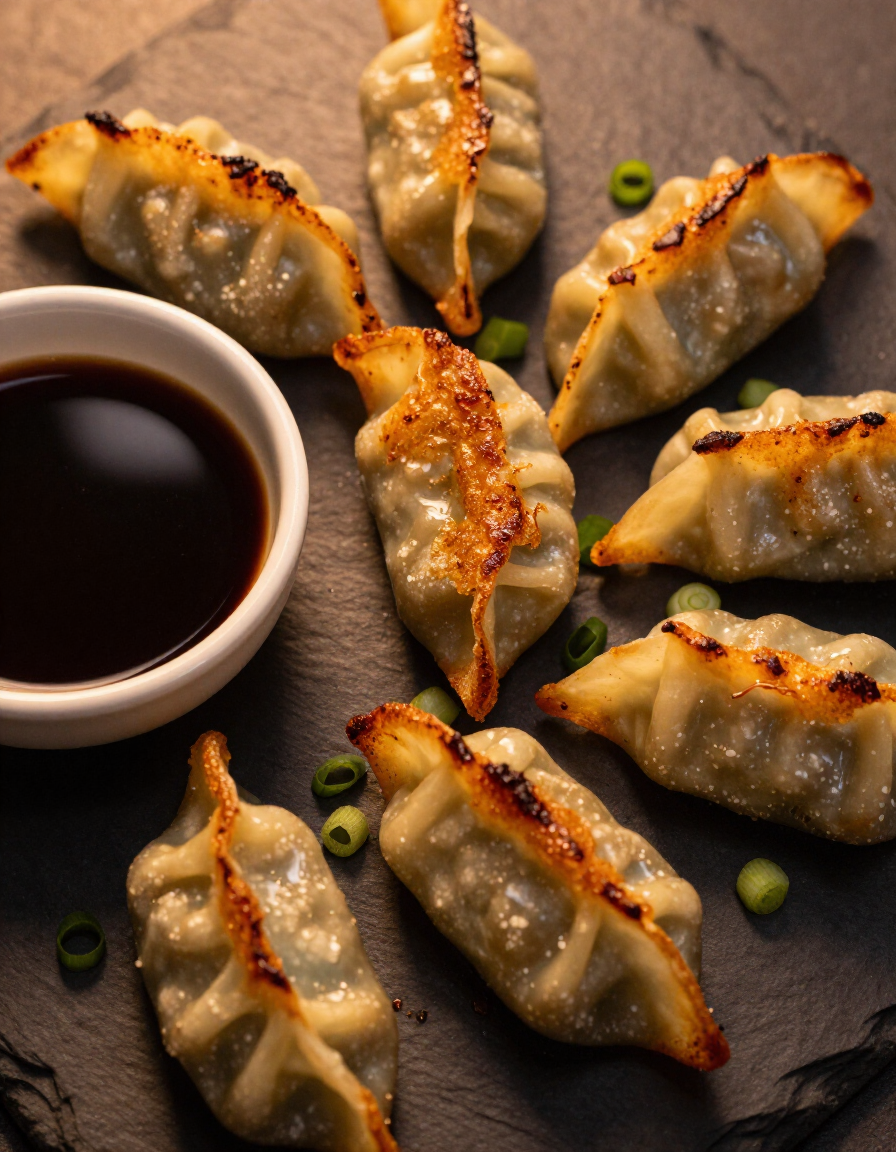 Crispy potstickers appetizer at Tochi Ramen Hartford