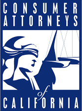The logo for the consumer attorneys of california