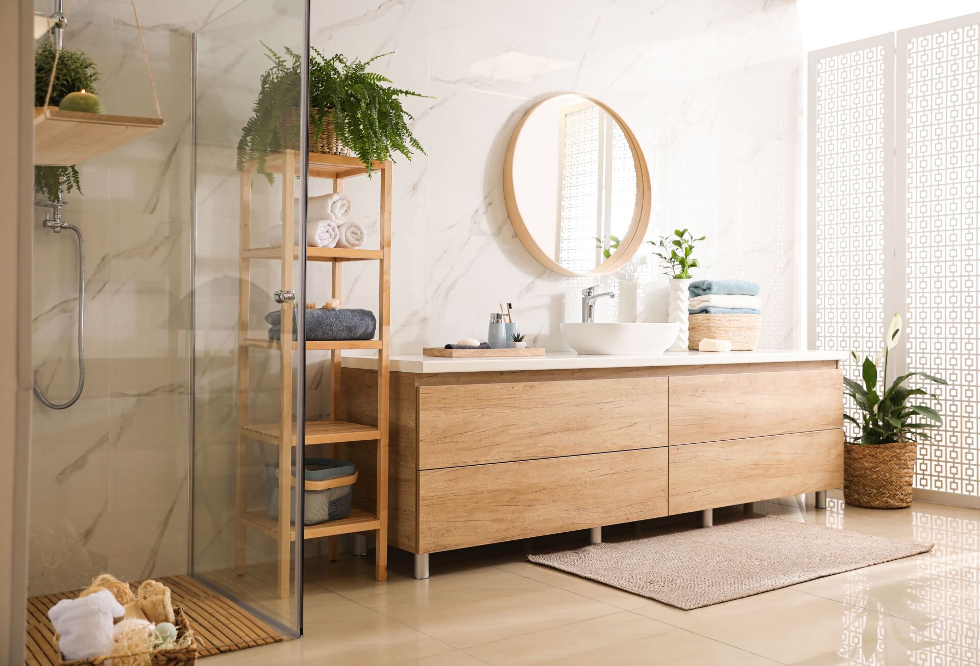 Mobili in legno per il bagno