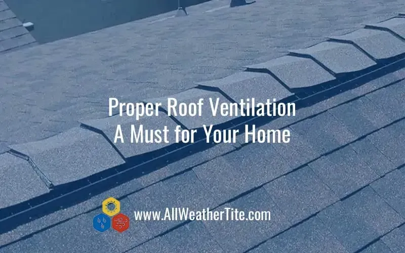 Close-up view of a roof with installed ridge vent, promoting