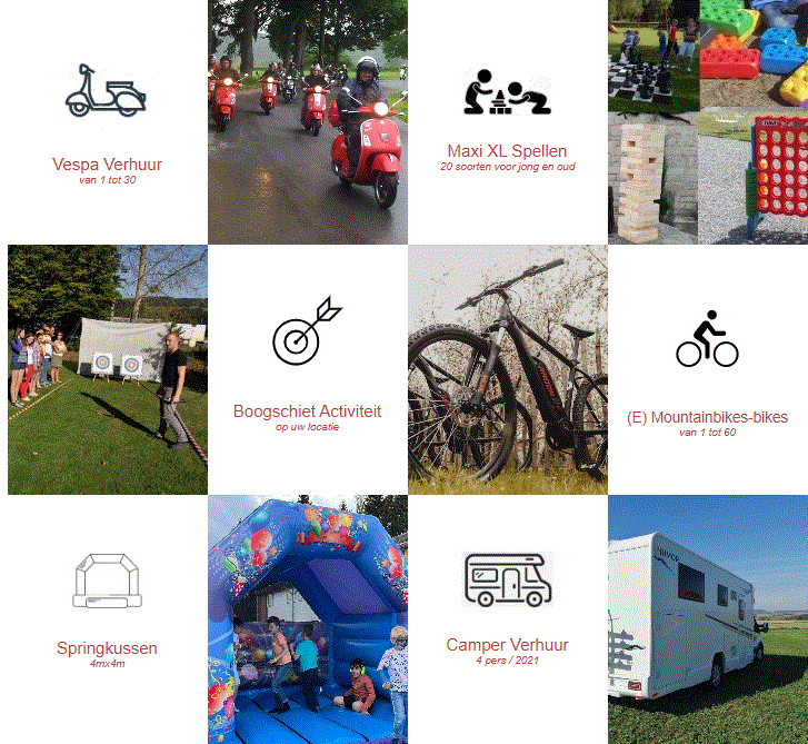 activiteiten op vakantielocatie