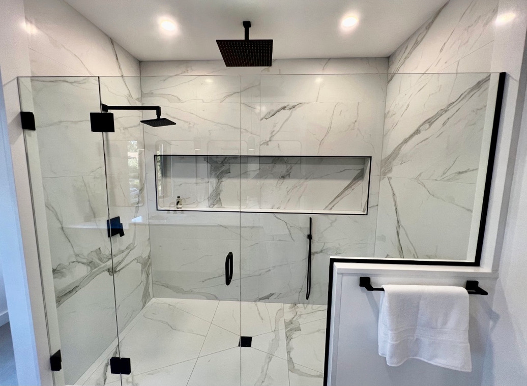 Bathroom remodel by licensed general contractor in northborough Massachusetts