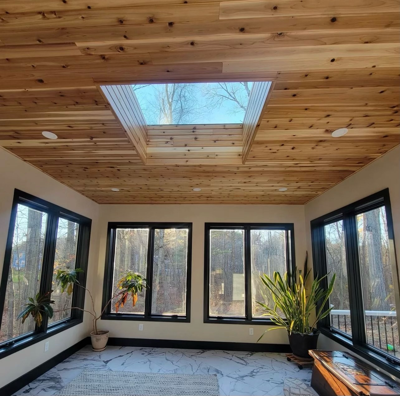 Sun room addition in westborough Central Massachusetts by licensed general contractor 