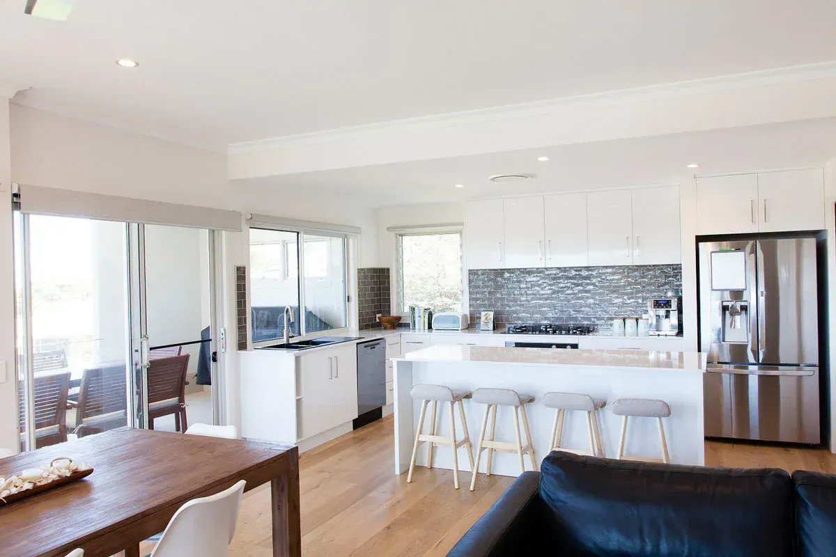 White Cabinets In Kitchen Area - Coffs Harbour, NSW - G & A Cabinets
