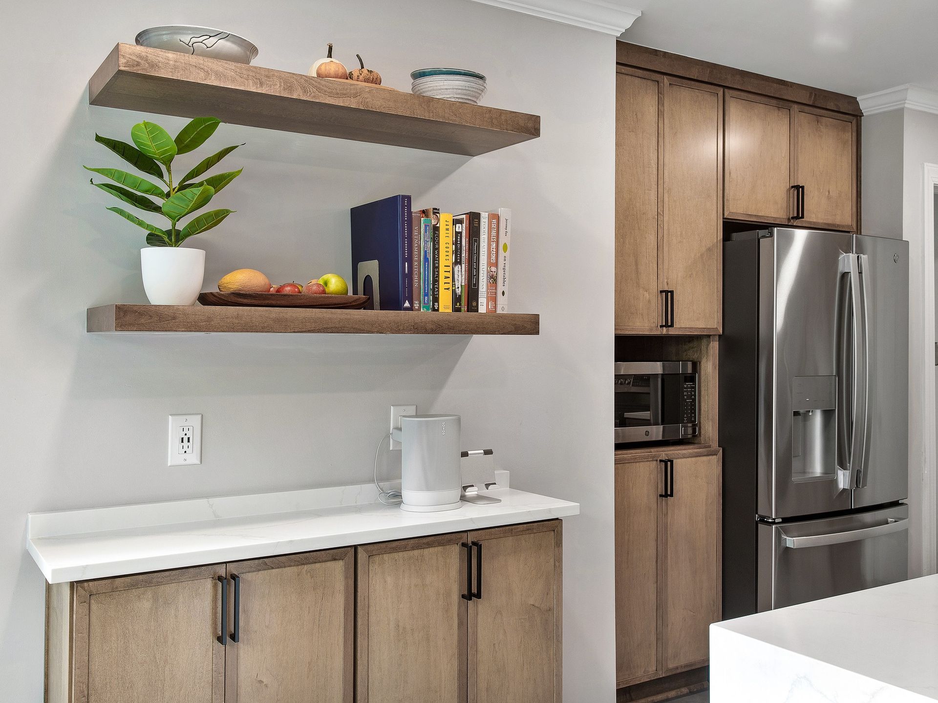 A photo of the Nguyen kitchen after our project