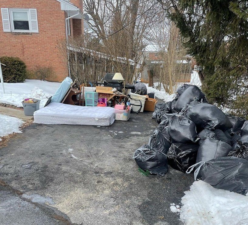 home cleanout, junk removal, cleanouts, dumpster rentals, land clearing, demolition, winchester, northern va, iron bull hauling