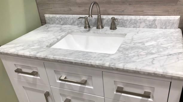 Porcelain Bathroom Sink - Albuquerque, NM - Sandia Marble