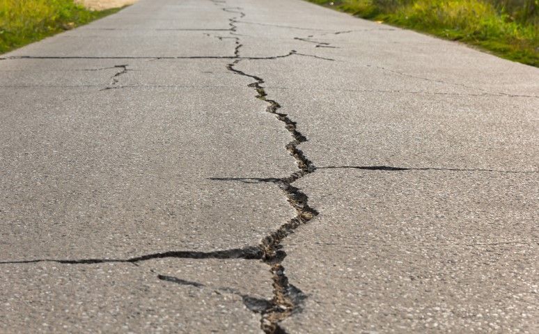 Another example of a cracked residential driveway