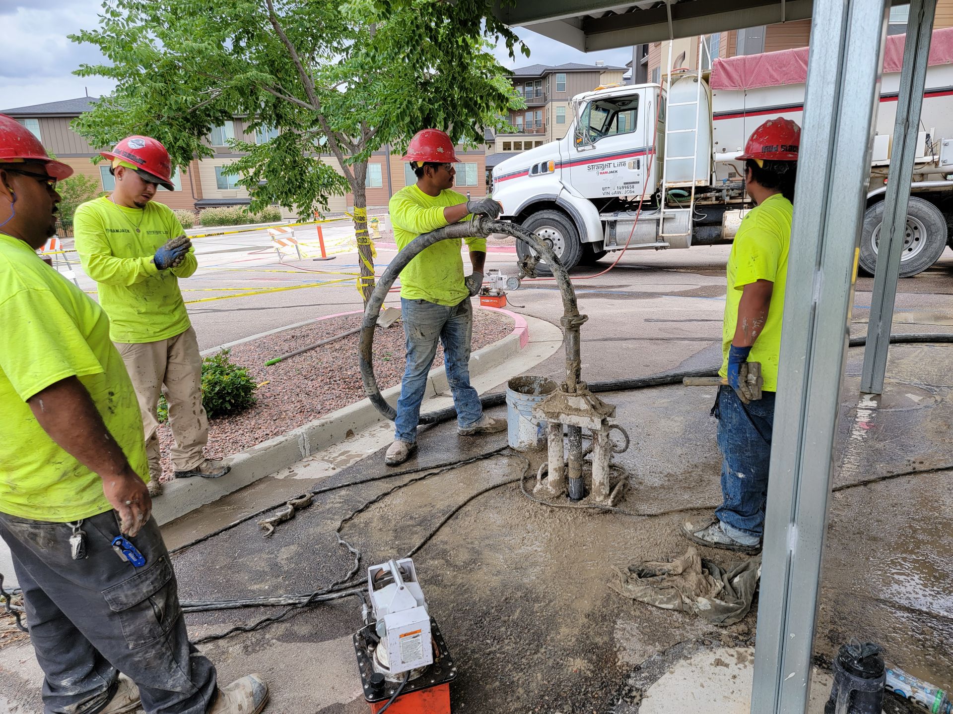 Commercial Compaction Grouting Straight Line Construction & Ram Jack