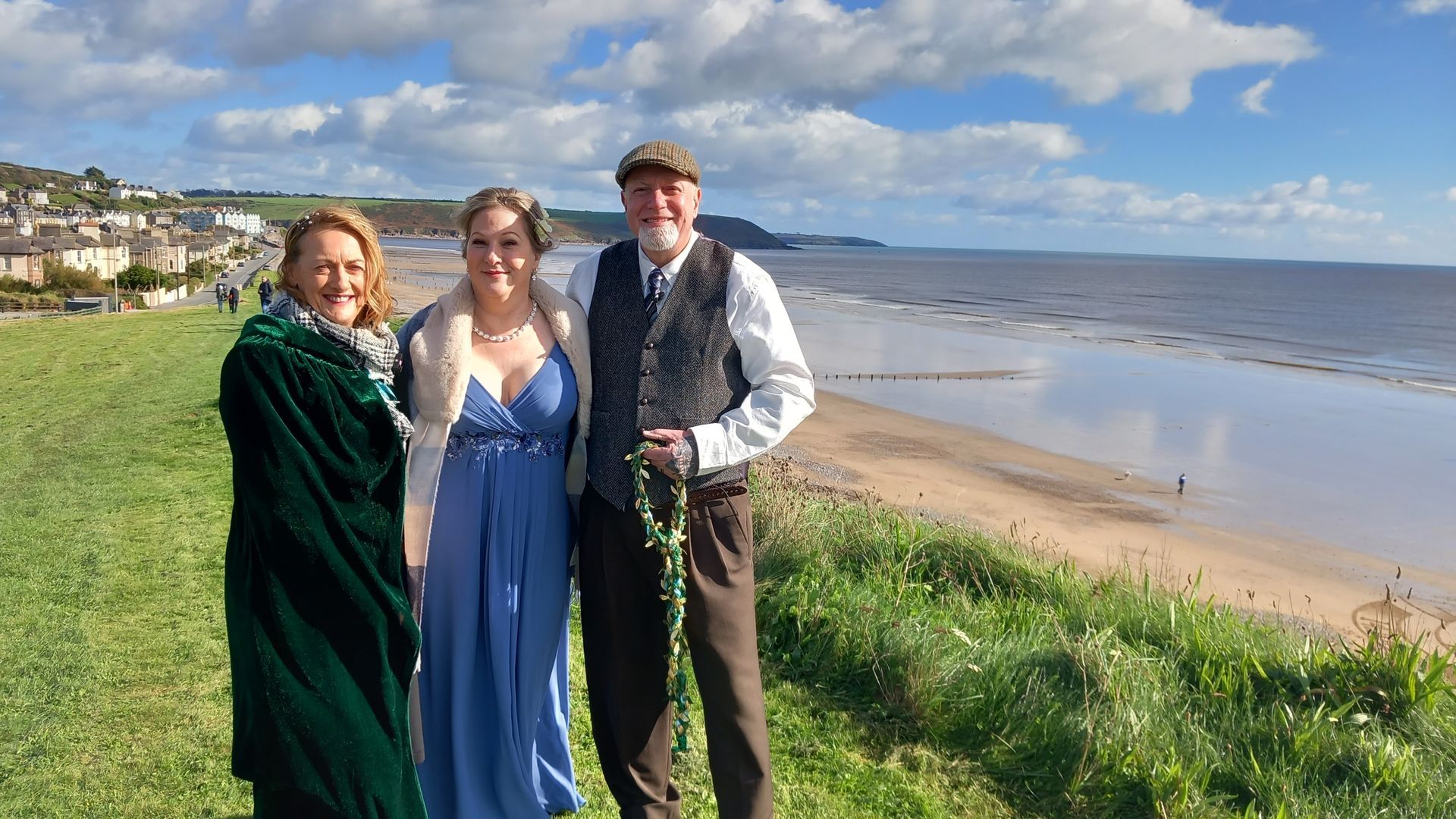 Youghal Beach Front Strand Celtic Wedding ceremony elopement