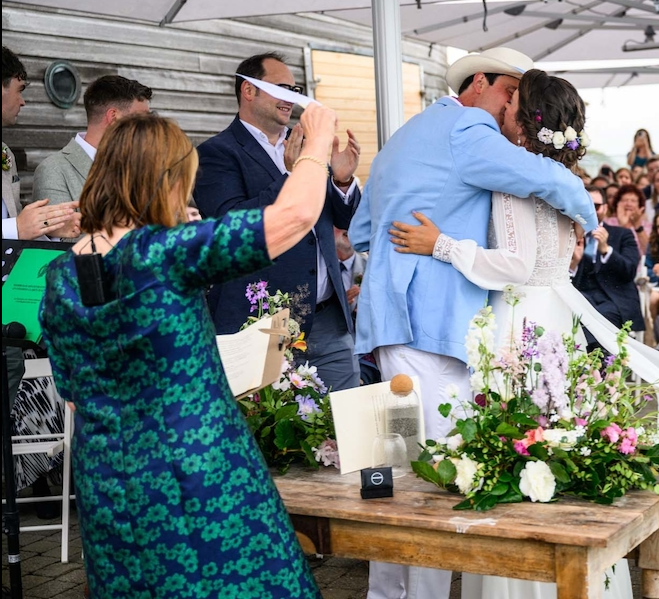 Dunmore House Clonakilty West Cork West Atlantic Way outdoor wedding ceremony