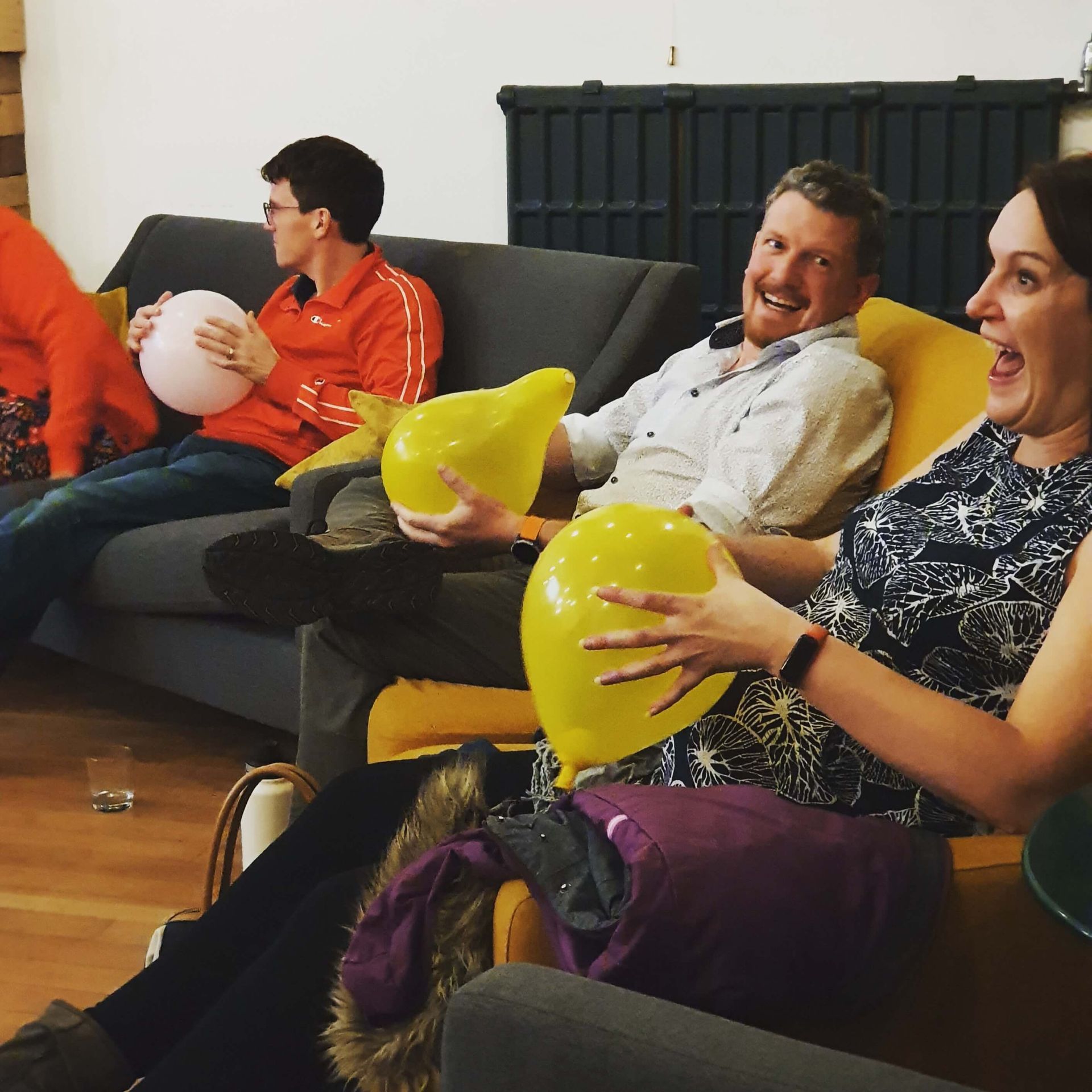 Couples having fun at Antenatal Academy group class Group Antenatal Class Bury St Edmunds