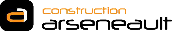 Un logo pour la construction arseneault sur fond blanc