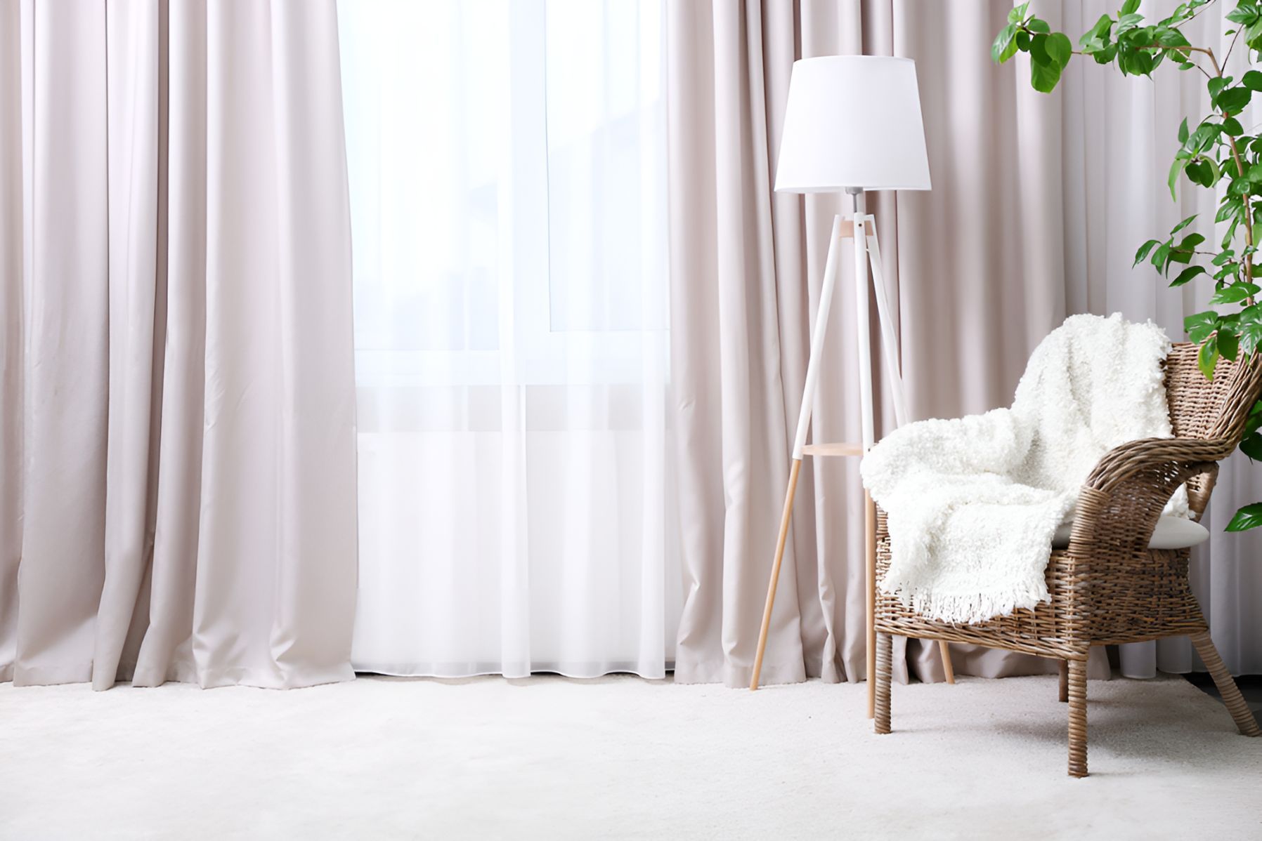 There is a Chair and a Lamp in the Room — Newcastle Curtains And Blinds In Wallsend, NSW