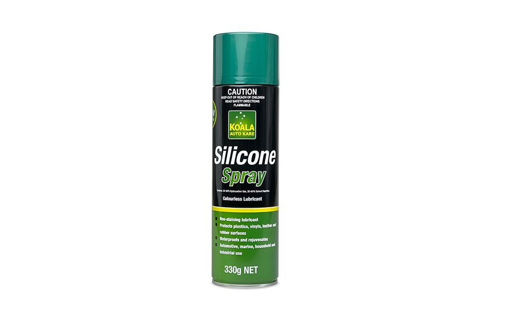 A Bottle of Koala Silicone Spray on a White Background — North Queensland Independant Fuel Services in Slade Point, QLD