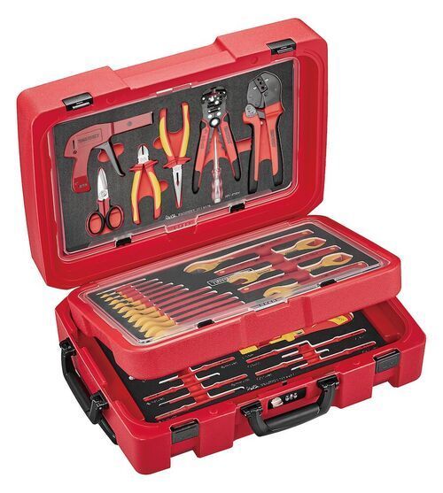 Red Tool Case Open, Showing Various Insulated Hand — North Queensland Independant Fuel Services in Slade Point, QLD