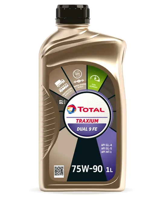 Total Traxium Dual 9 Fe 75w-90 1l Bottle of Oil — North Queensland Independant Fuel Services in Slade Point, QLD