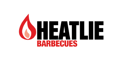 Heatlie Barbecues logo with a red flame icon and black and red text