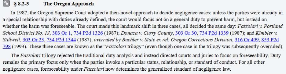 Screenshot of text titled “The Omega Approach,” with a paragraph highlighted in blue.