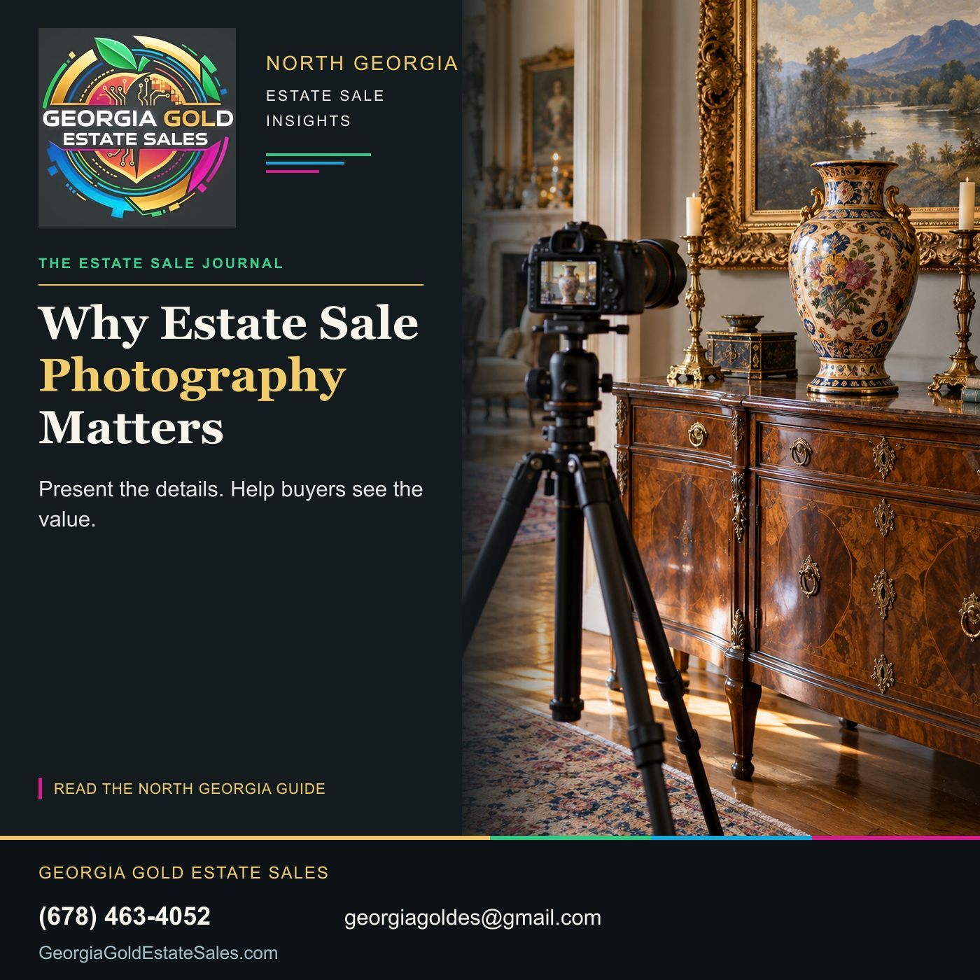 Georgia Gold Estate Sales guide to Why Estate Sale Photography Matters