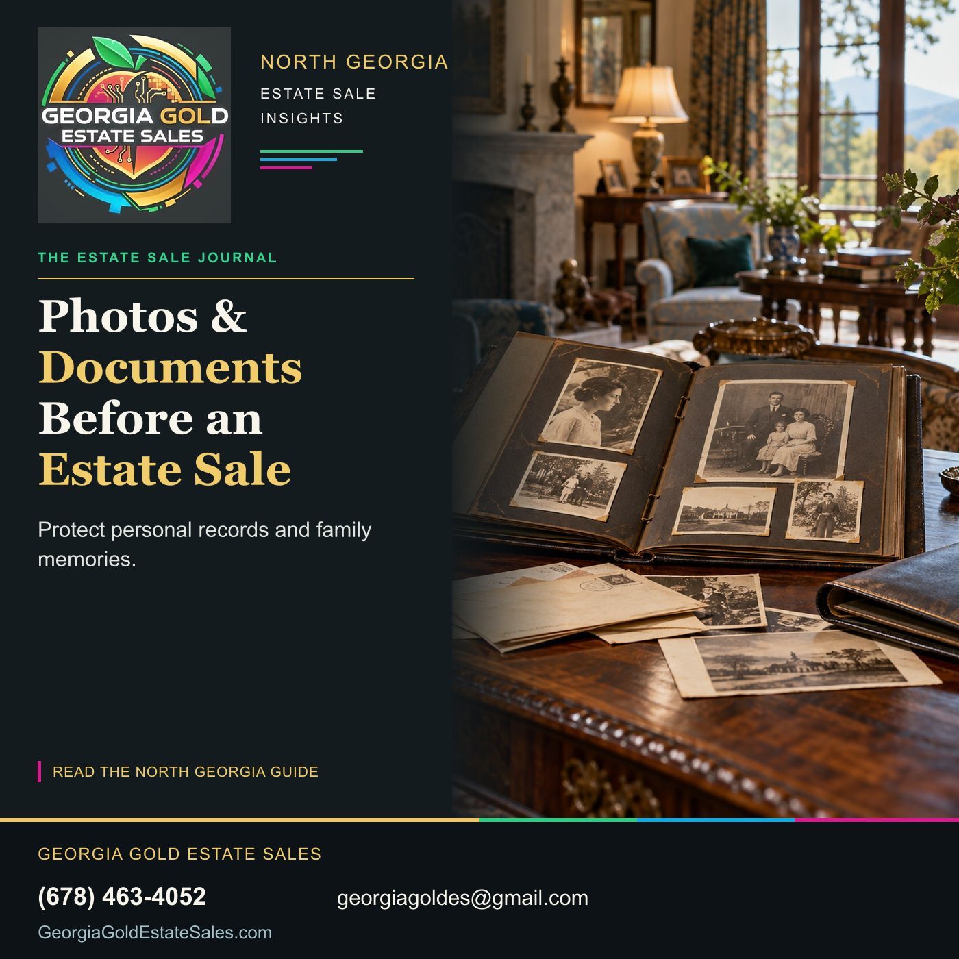 Georgia Gold Estate Sales guide to Photos & Documents Before an Estate Sale