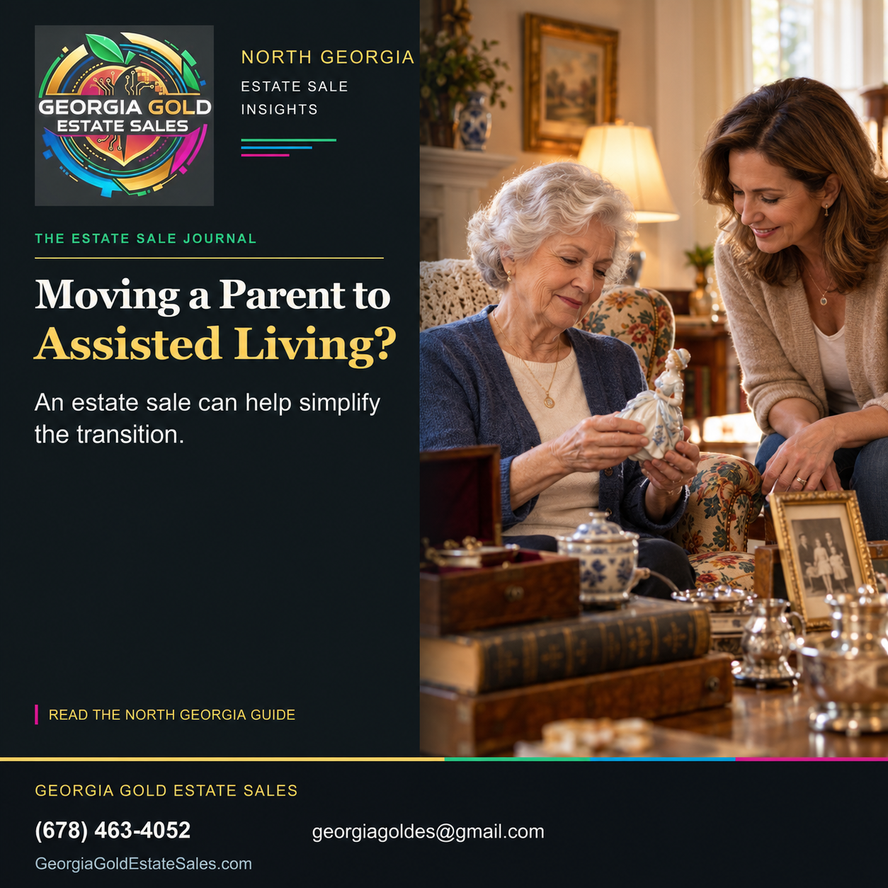 Georgia Gold Estate Sales guide to Estate Sales Before Assisted Living