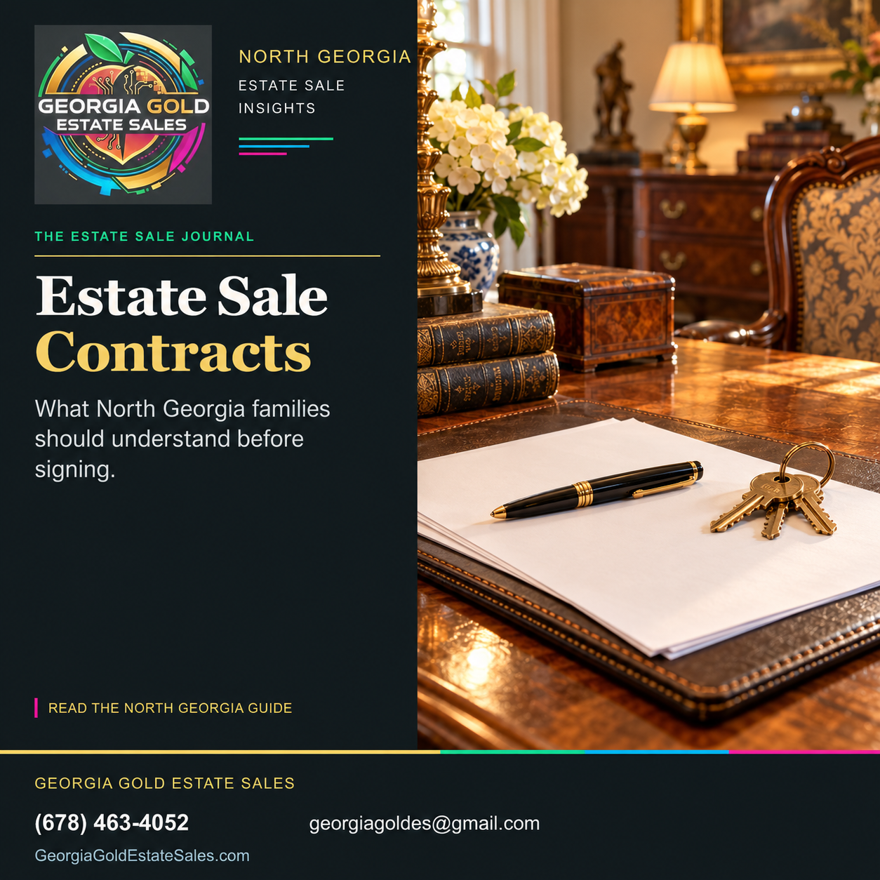 Georgia Gold Estate Sales guide to Estate Sale Contracts