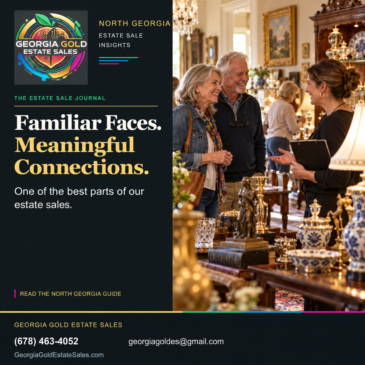 Georgia Gold Estate Sales guide to Familiar Faces at Our Estate Sales
