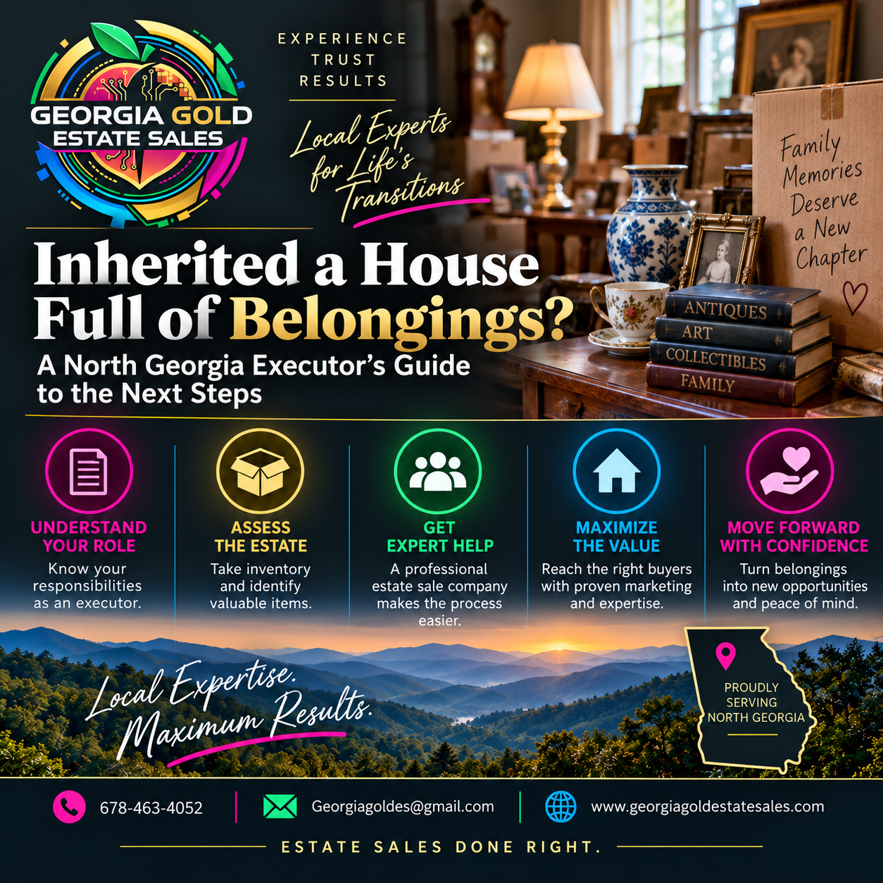 Georgia Gold Estate Sales guide to Inherited a House Full of Belongings?