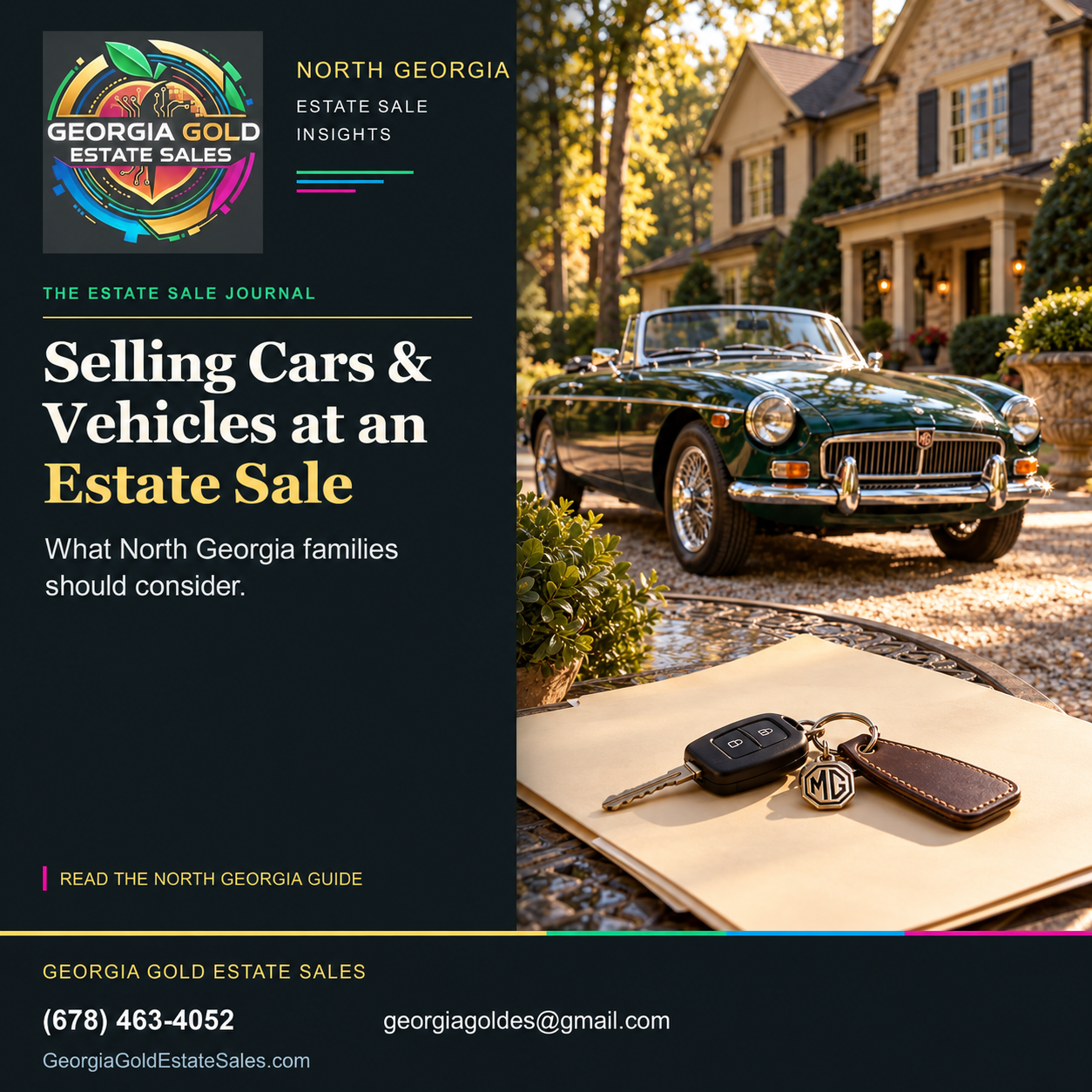 Georgia Gold Estate Sales guide to Cars & Vehicles at Estate Sales